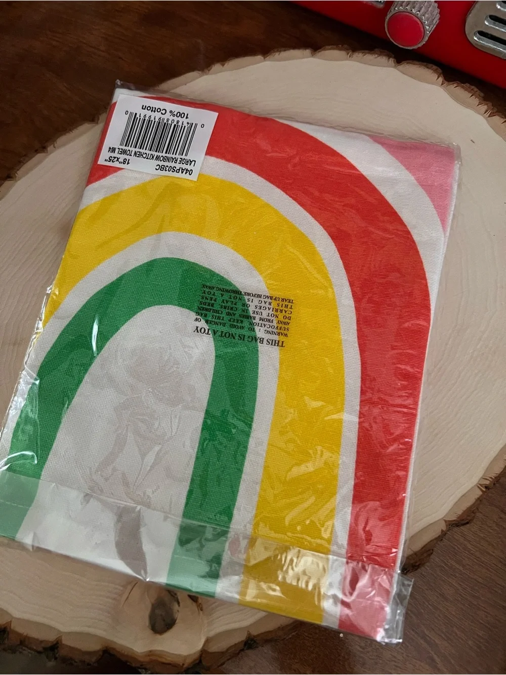 Rainbow Kitchen Tea Towel NEW